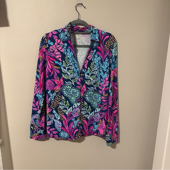 Lilly Pulitzer Chilly Lilly Marlena Blouse - Picture 2 of 4